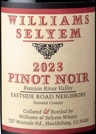 Williams Selyem Eastside Road Neighbors Pinot Noir 2023
